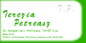 terezia petreasz business card